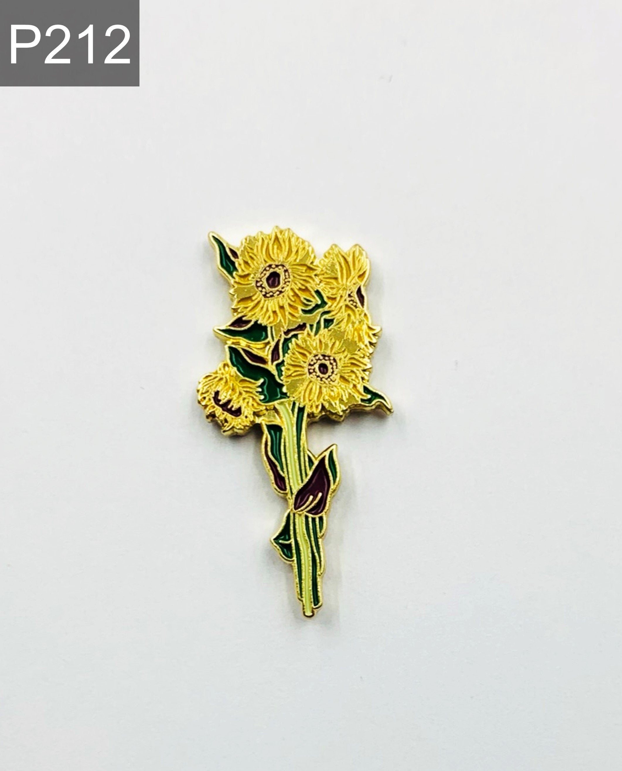 Sunflower Emaille Pin