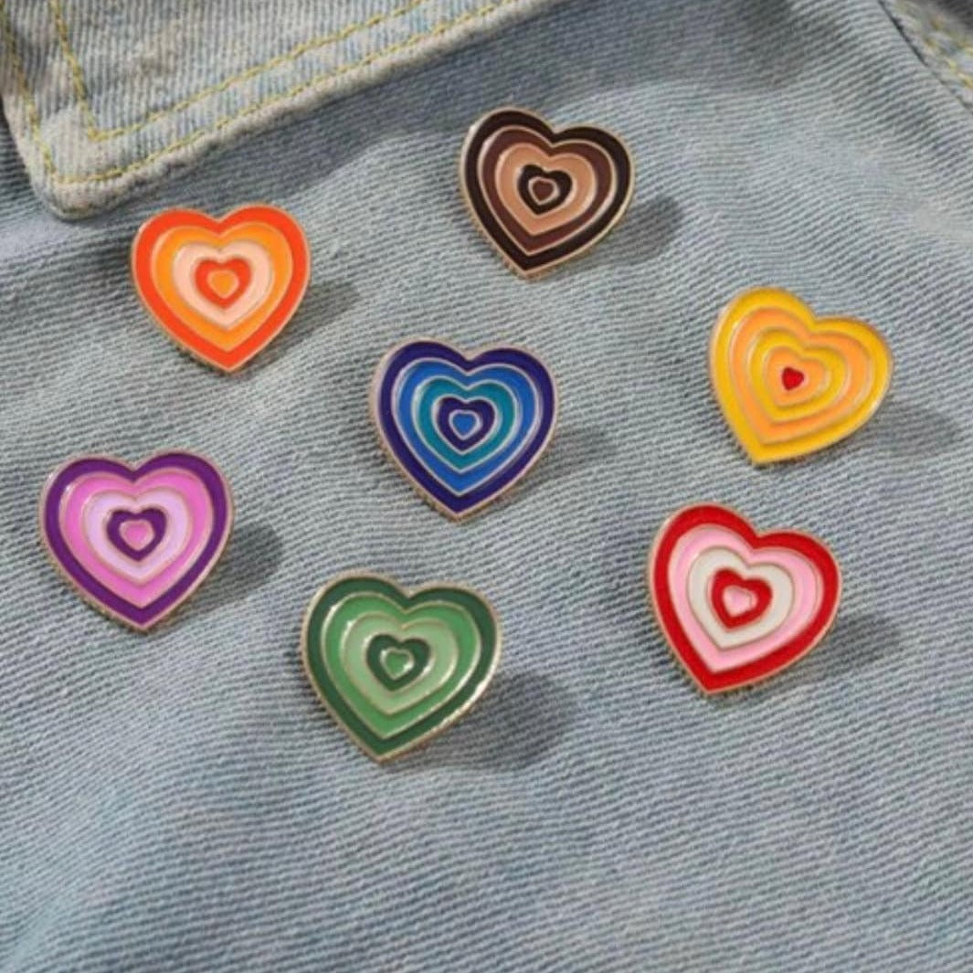 Heart Enamel Pins