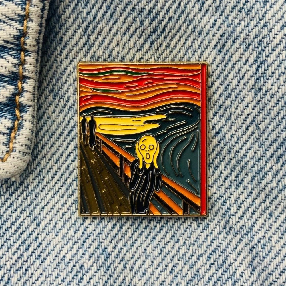 Edvard Munch Scream Emaille Pin