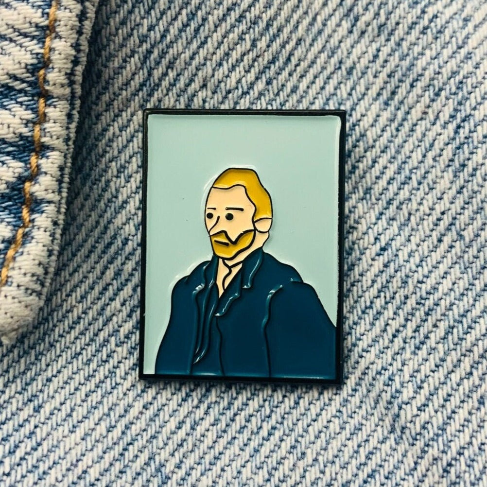 Gemälde abstrakter Van Gogh Portrait Emaille Pin