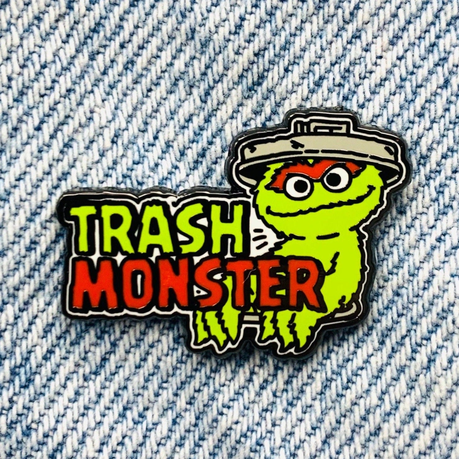 Trash Monster Enamel Pin