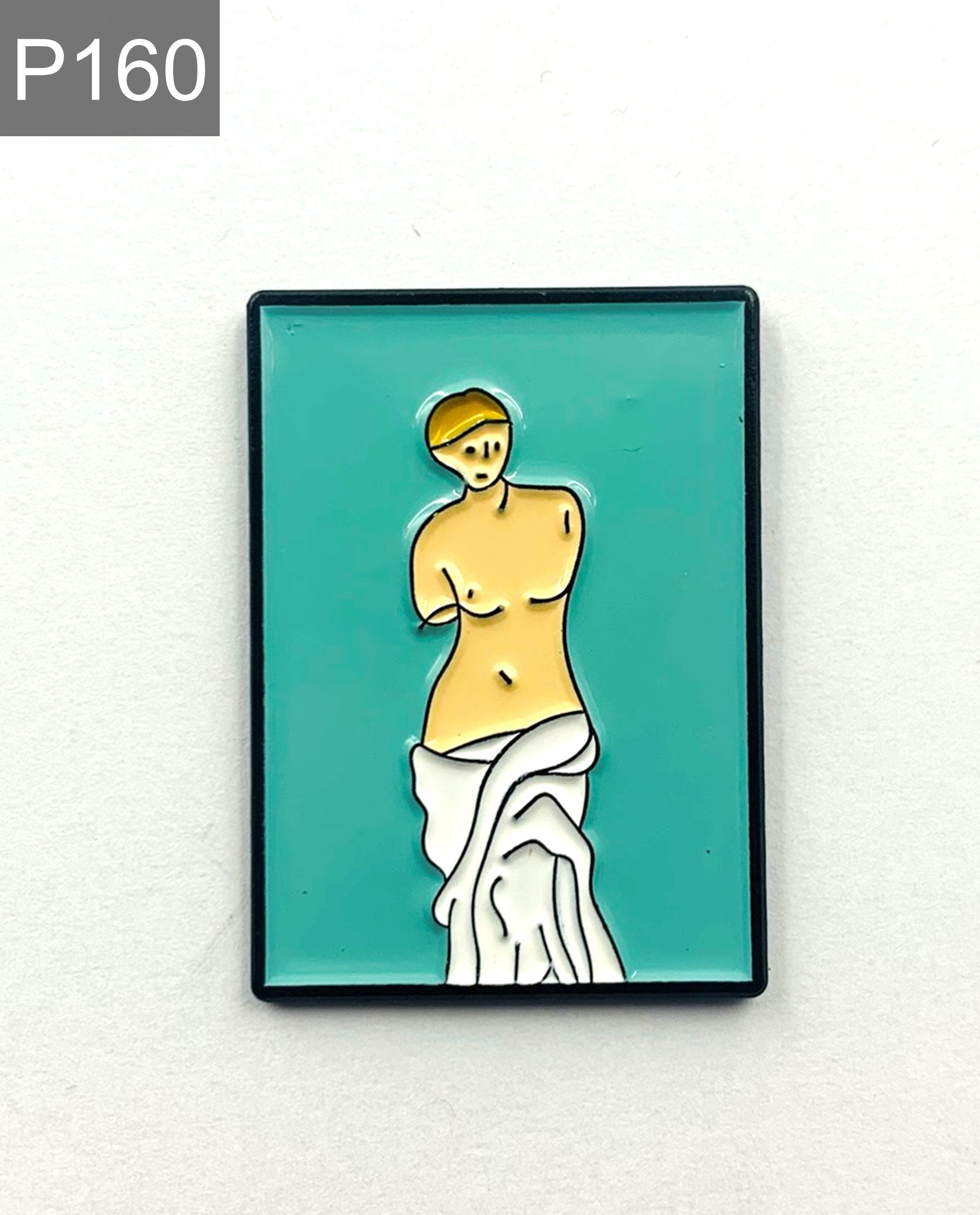 Abstrakte Figur Emaille Pin