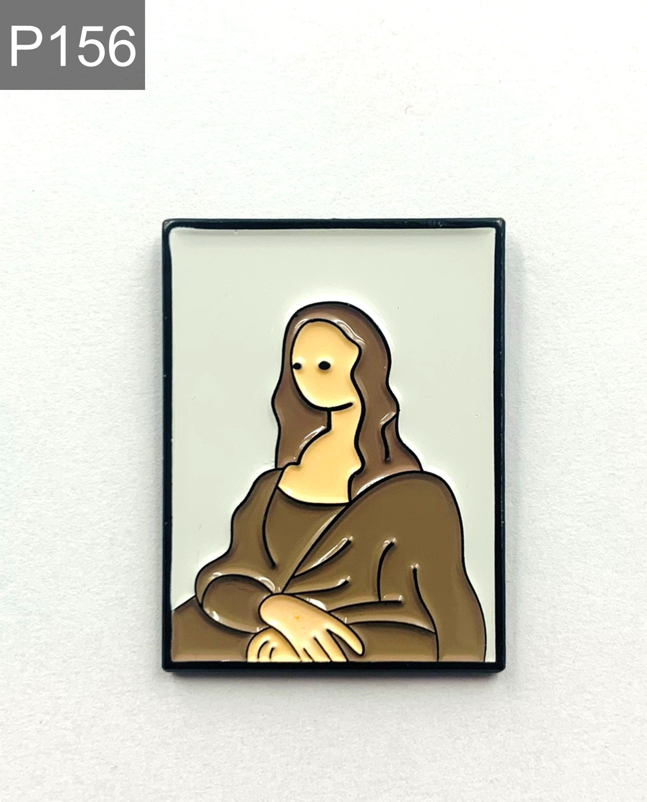 Abstrakte Mona Lisa Da Vinci Emaille Pin