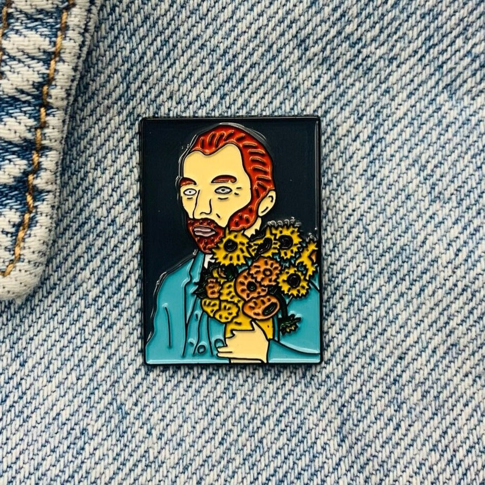 Van Gogh self portrait Enamel Pin