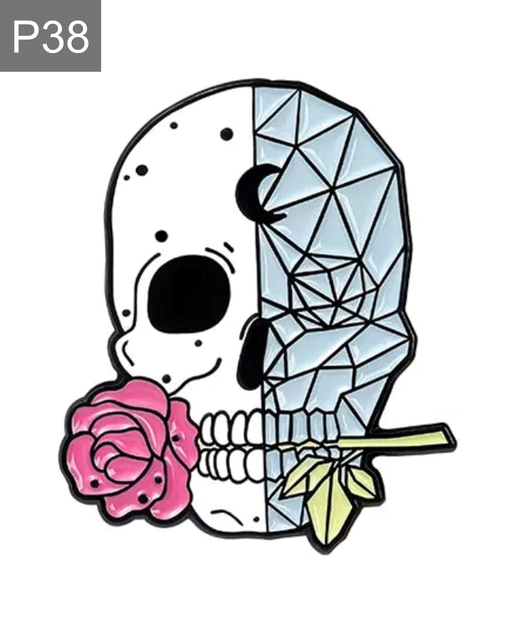 Horror Skull Enamel Pin