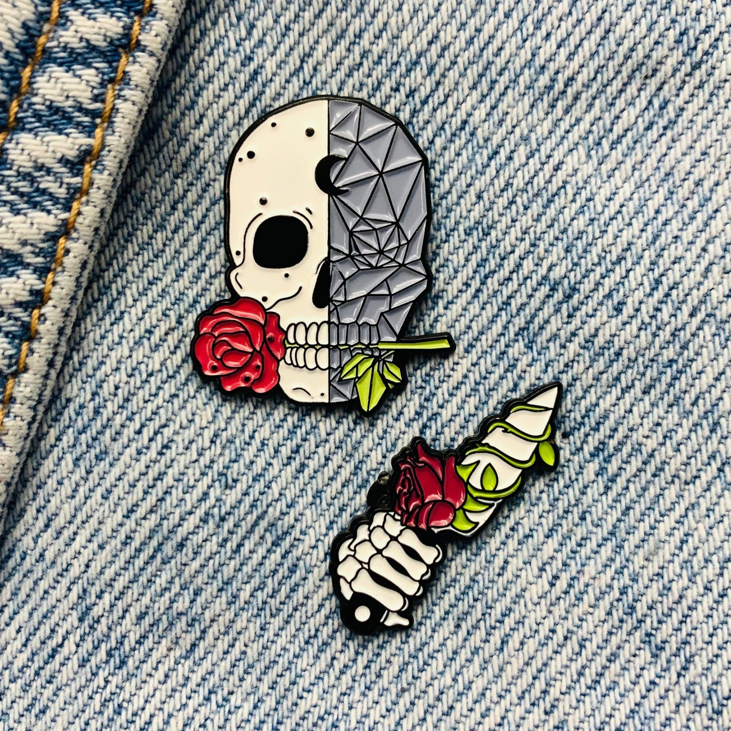 Horror Skull Enamel Pin