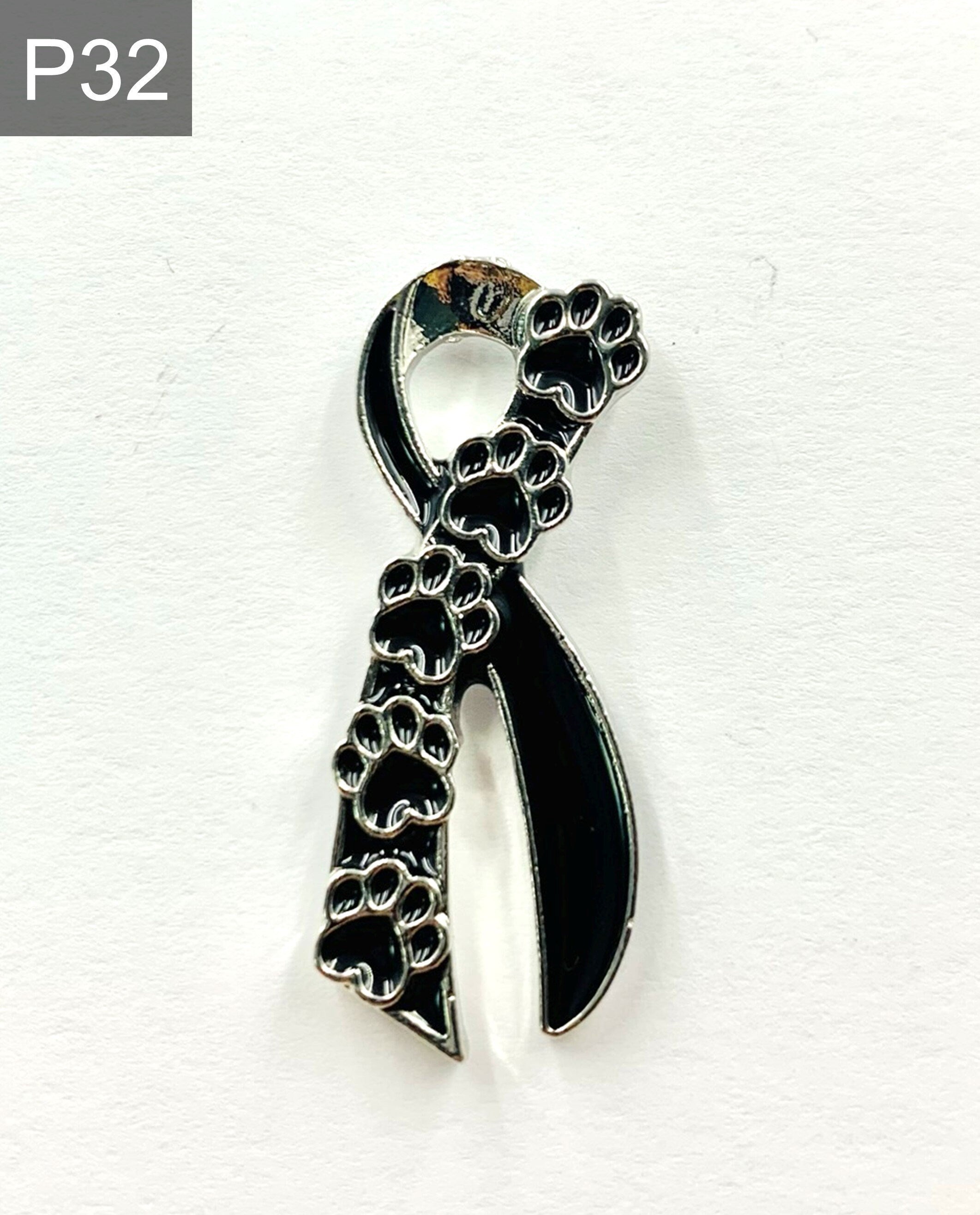 Dog Solidarity Ribbon Enamel Pin