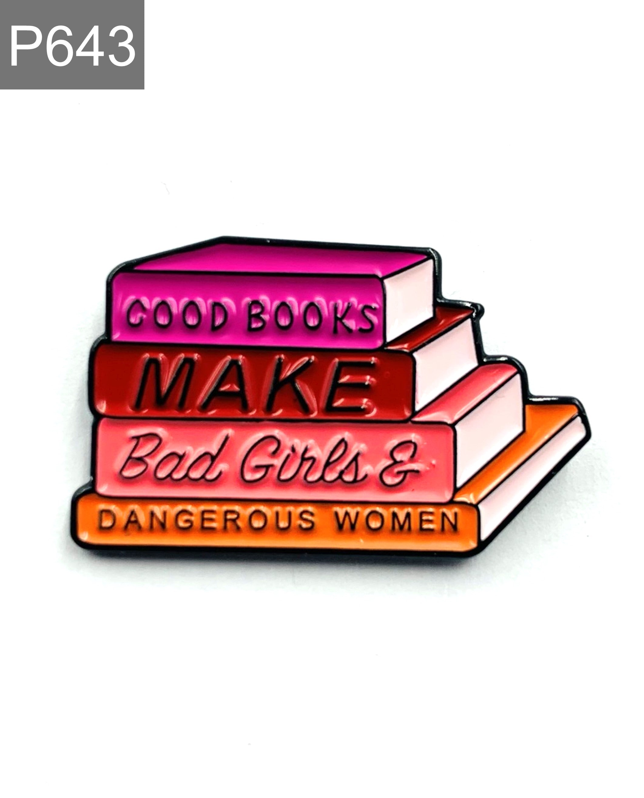 Cute Book Emaille Pins