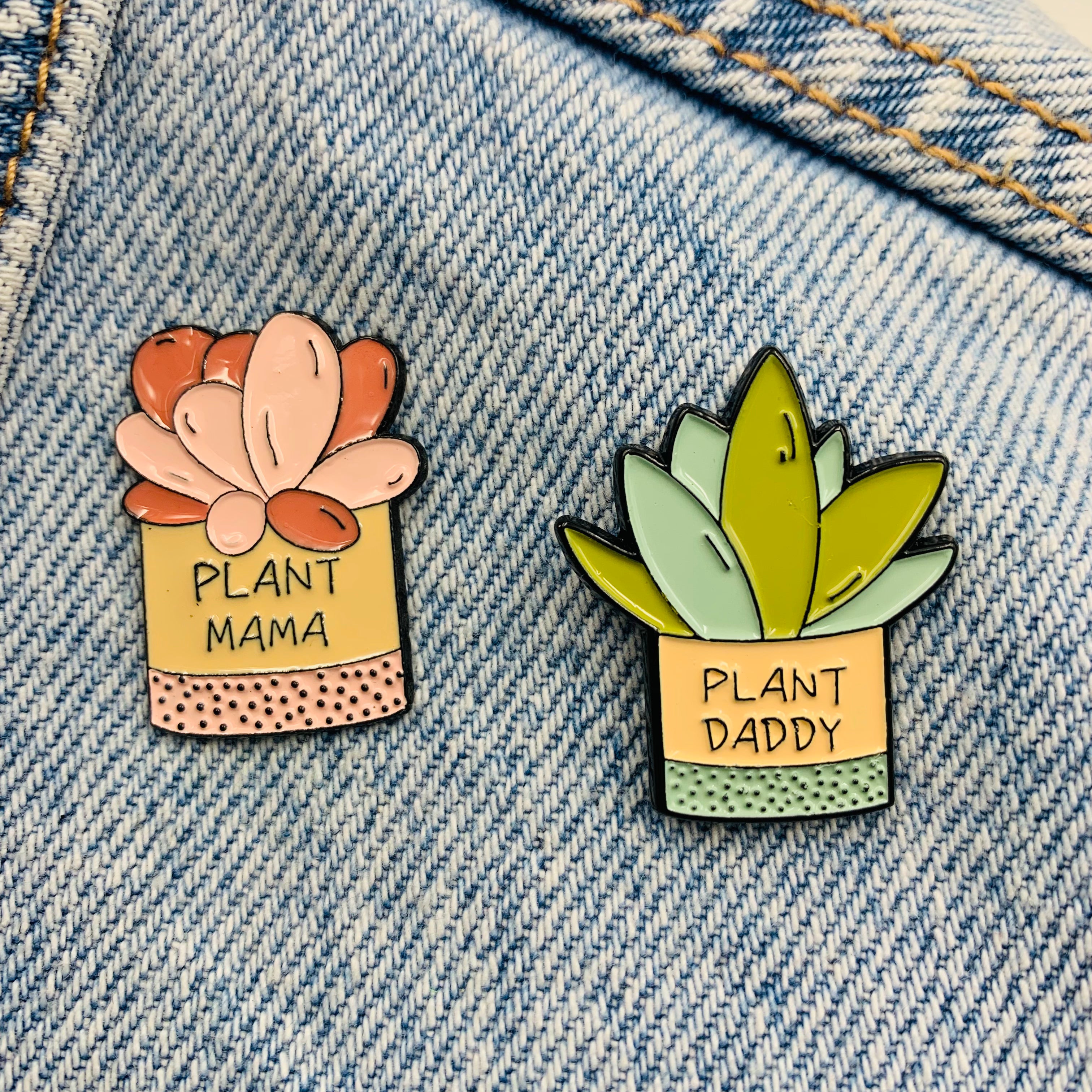 Plant Emaille Pins