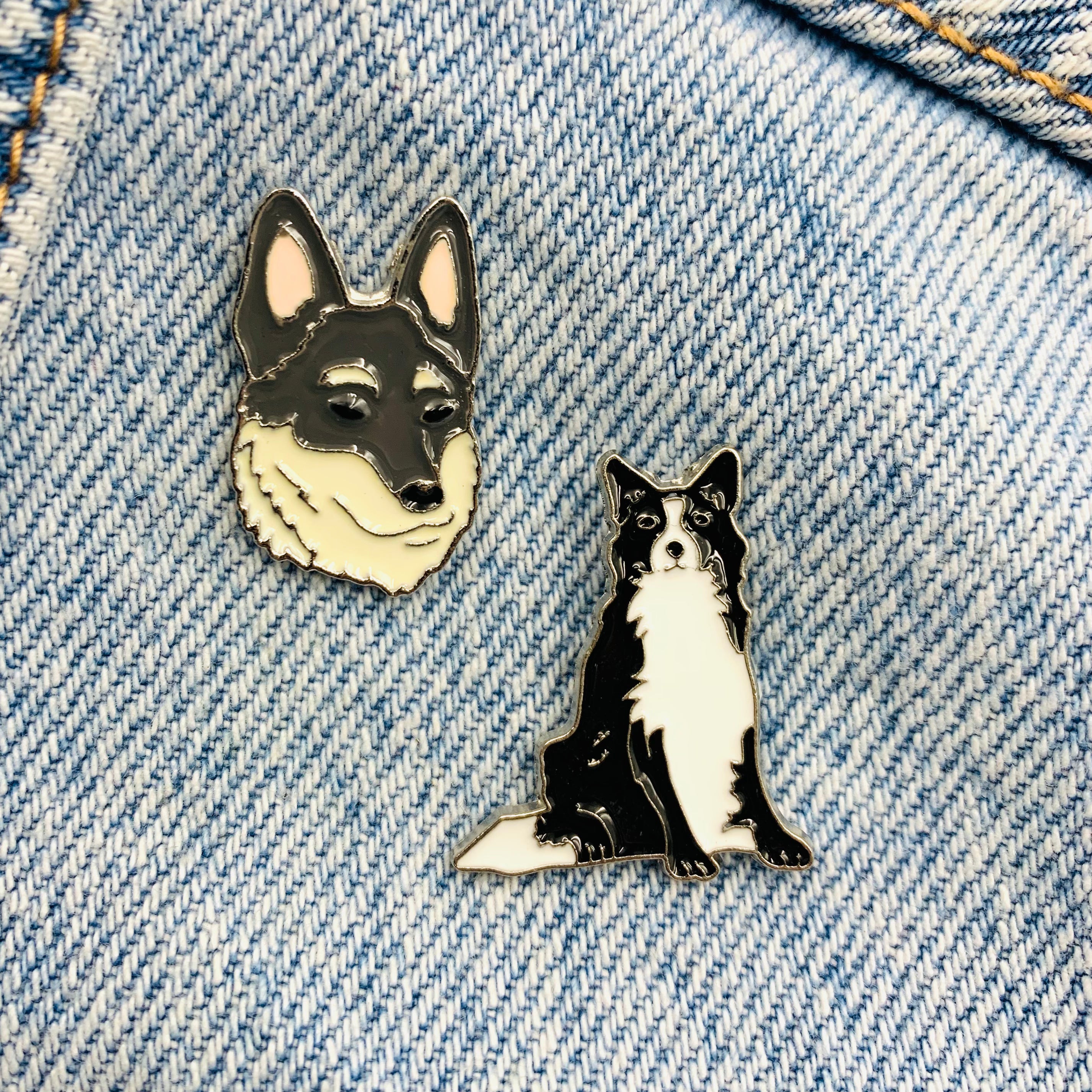 German Shepherd Emaille Pins