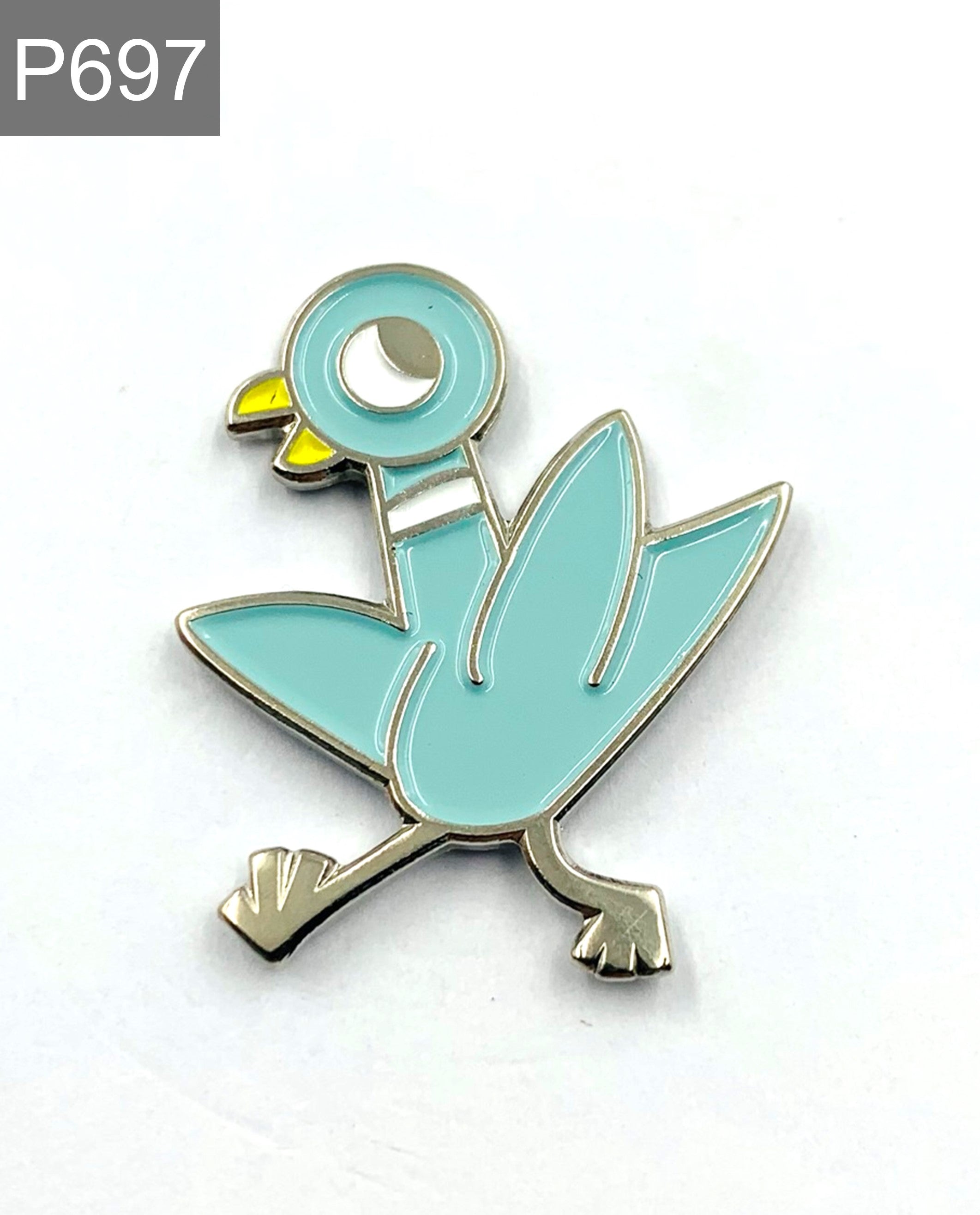 Crazy Bird Emaille Pins