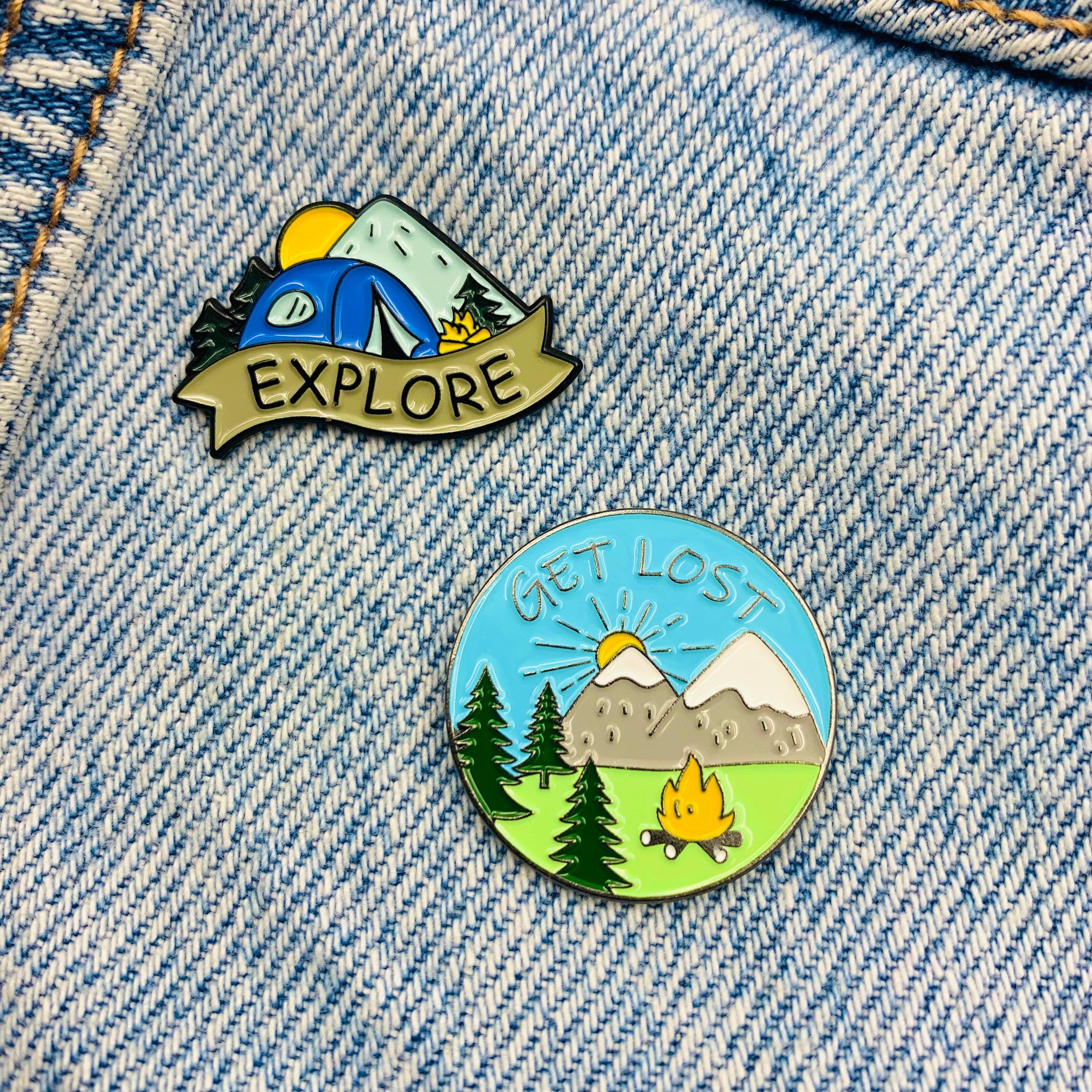 Adventure Emaille Pins