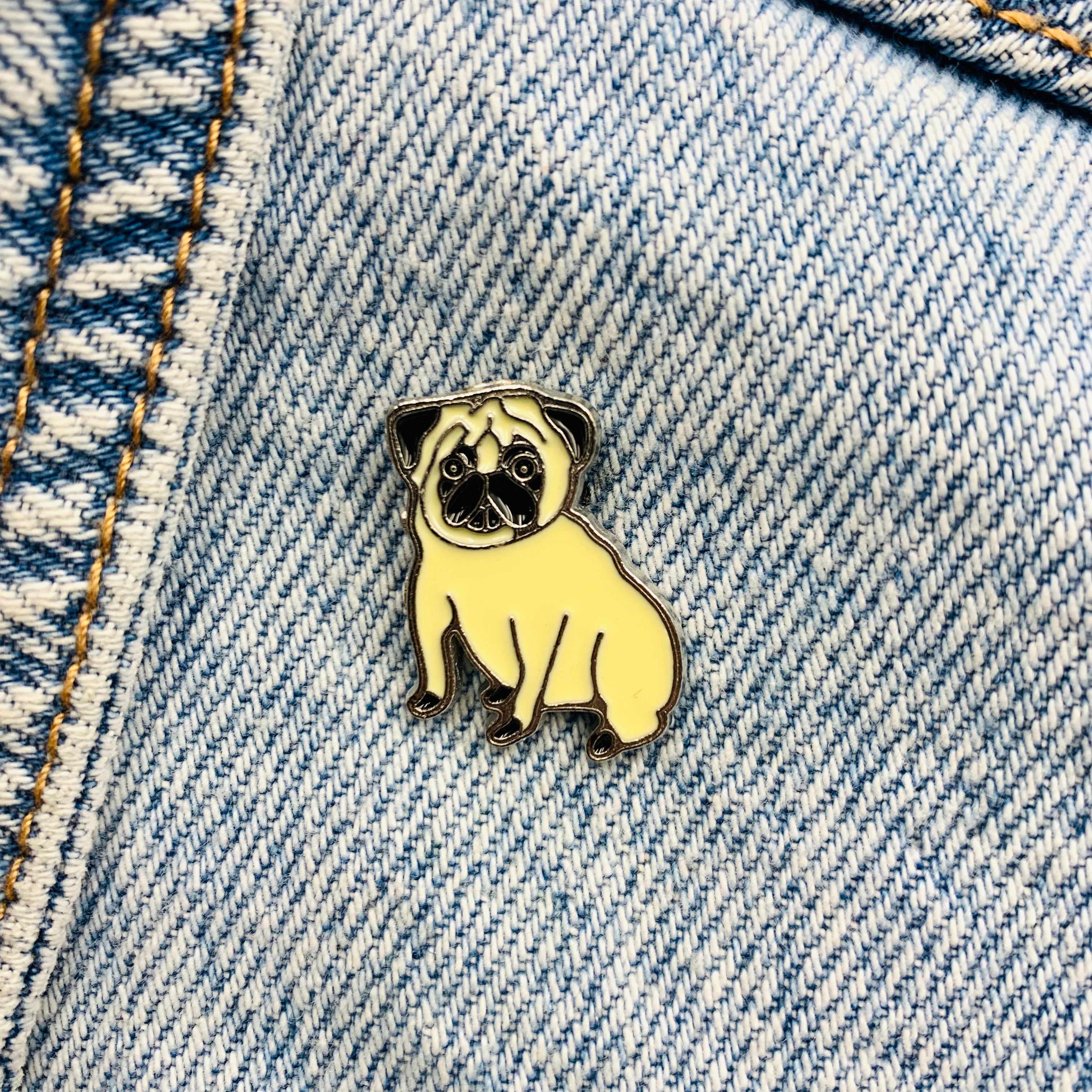 Bulldogge Emaille Pins