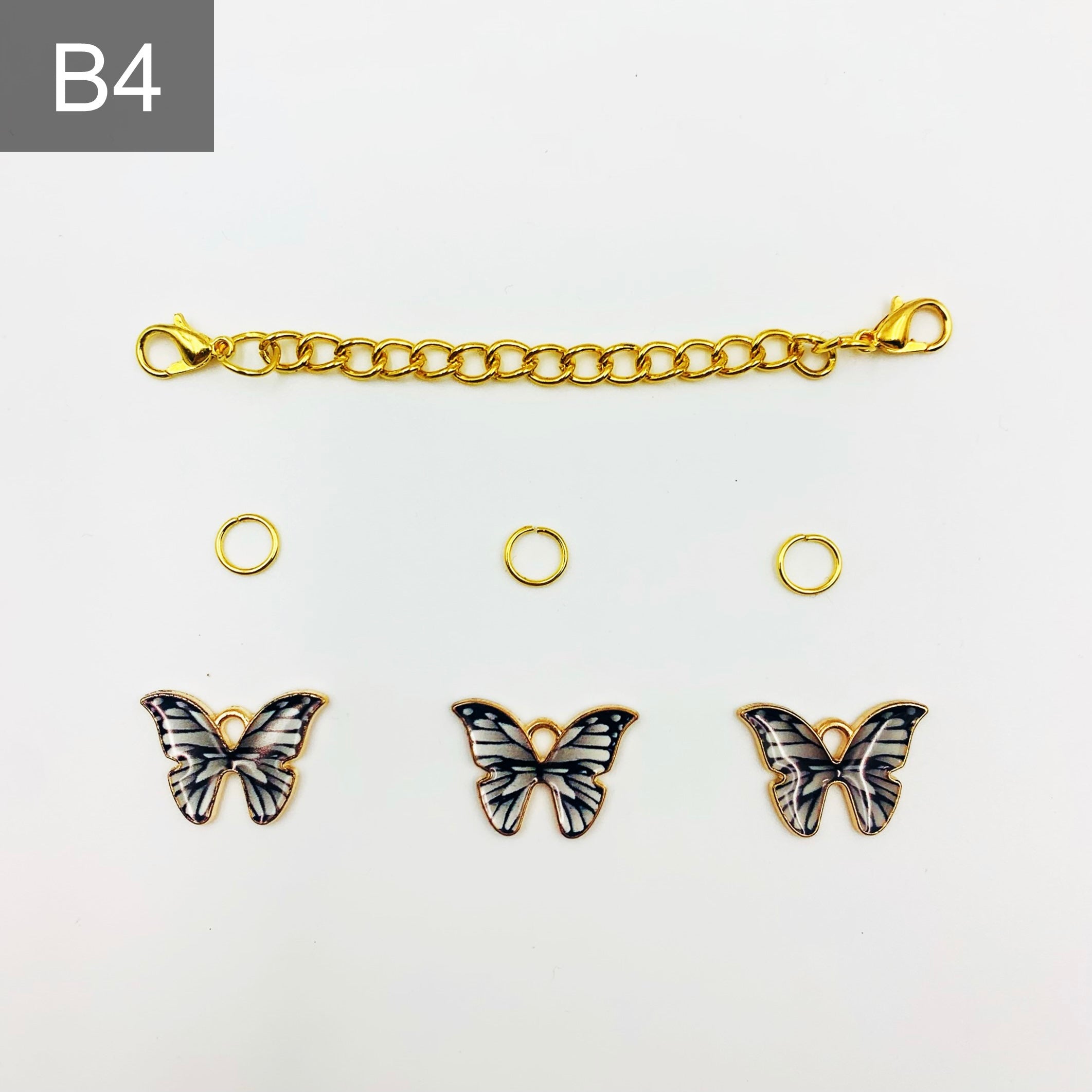 Golden Butterfly Shoe Chain