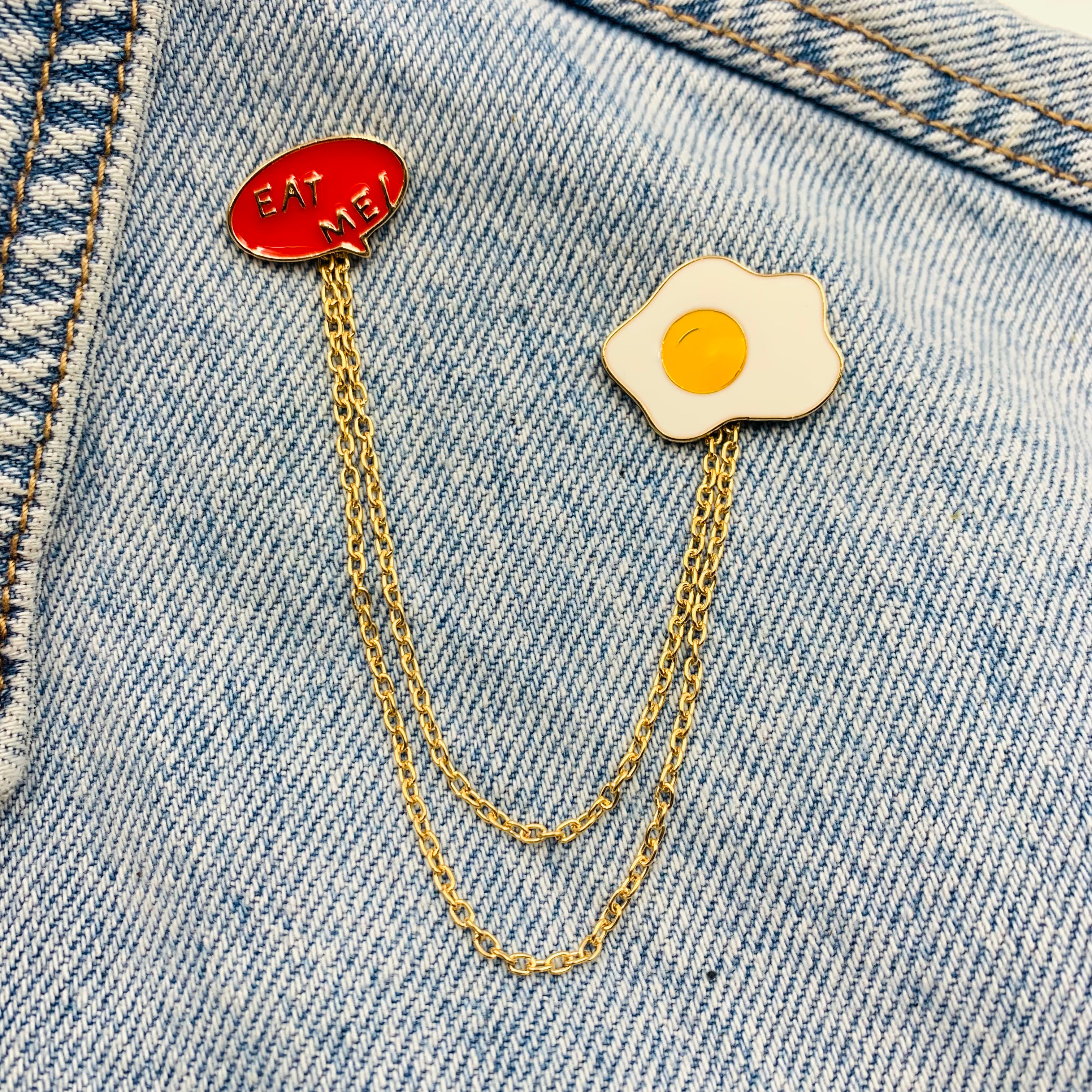 Funny Egg Emaille Pins