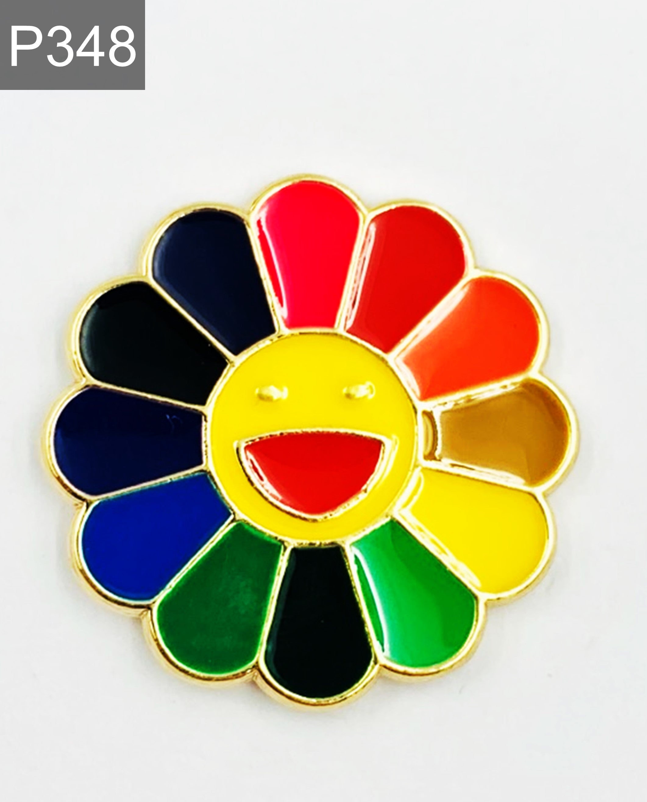 Blumen Kaws Emaille Pins