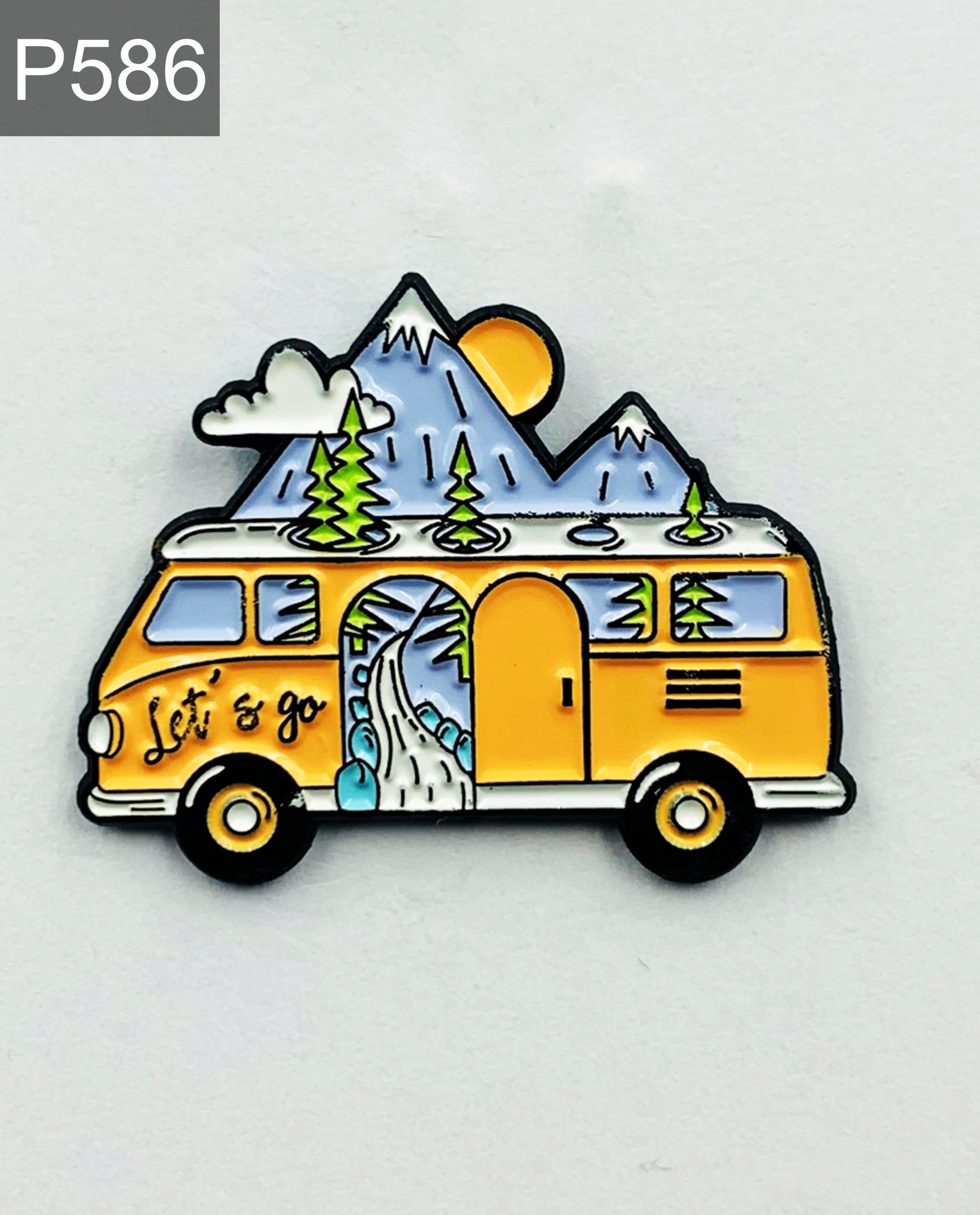 Camping Emaille Pins