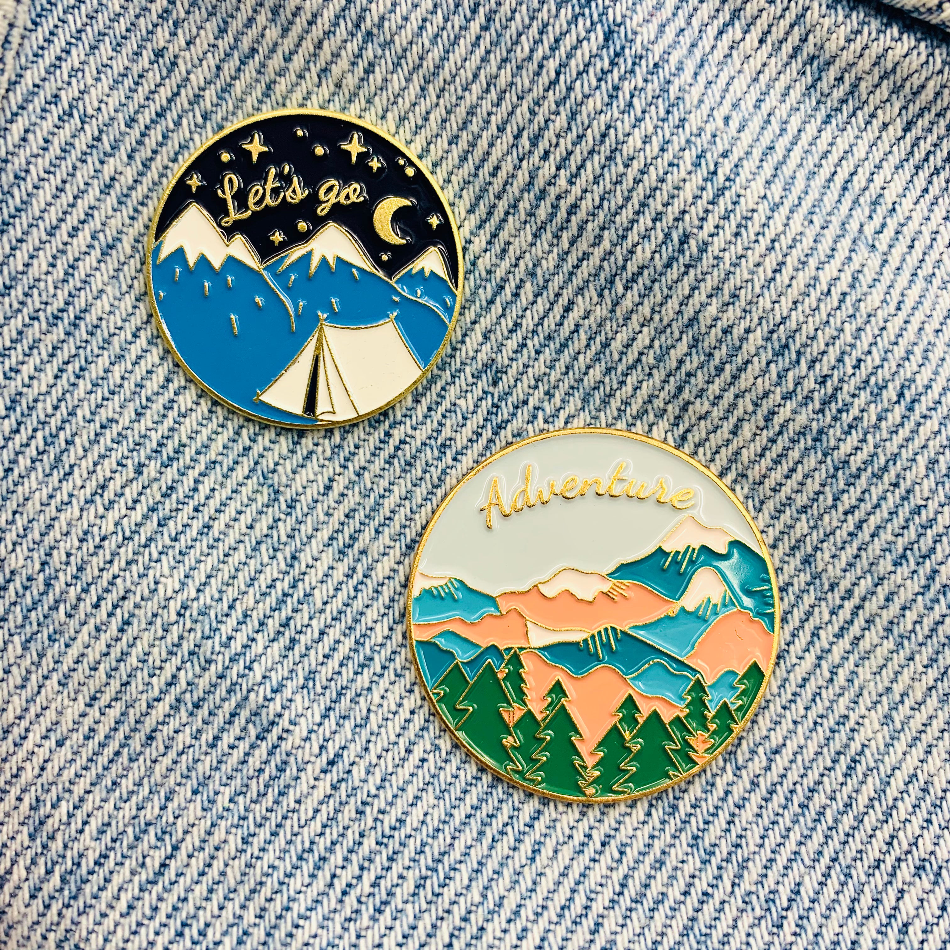 Adventure Emaille Pins