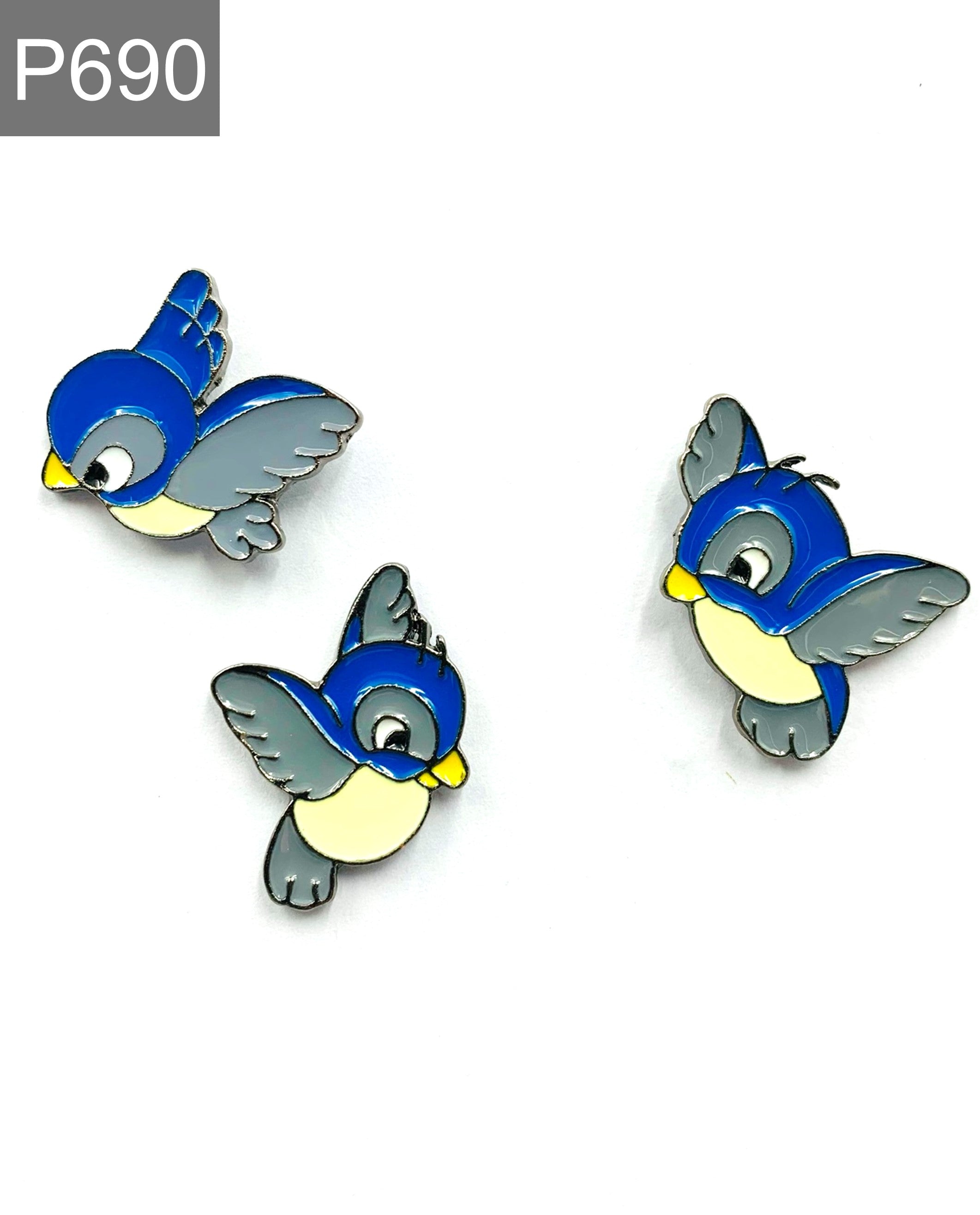 Cinderella Birds Emaille Pins