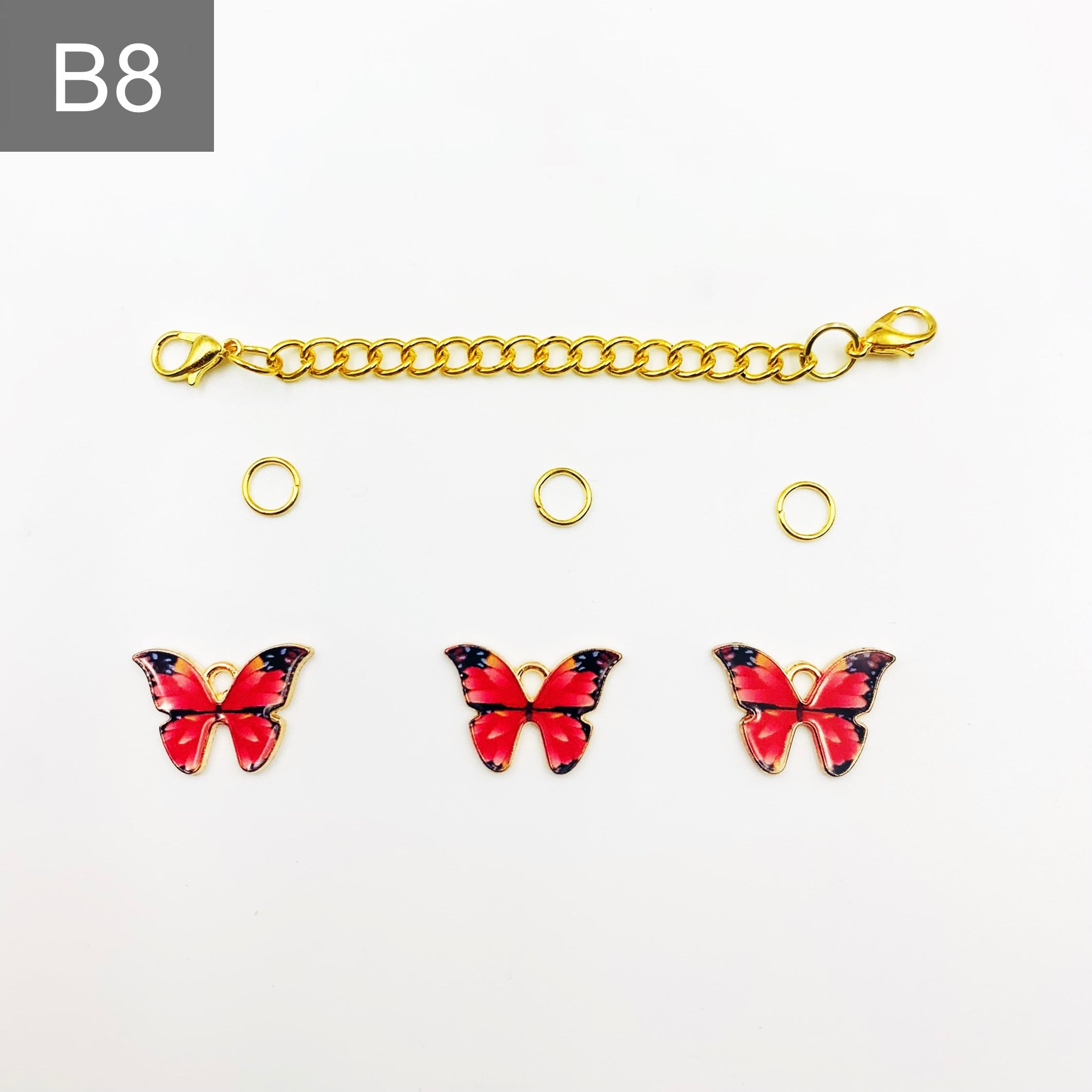 Golden Butterfly Shoe Chain