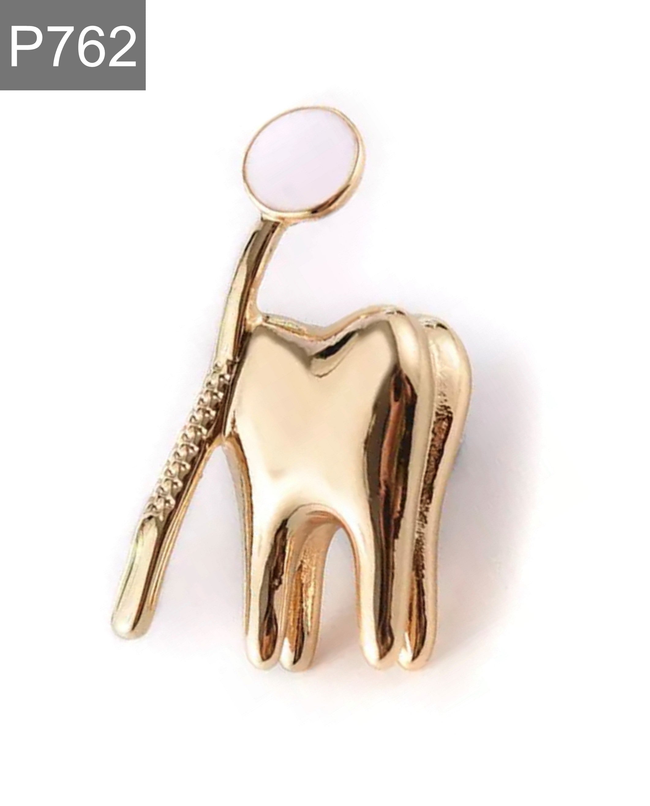 Tooth with mirror Enamel Pin