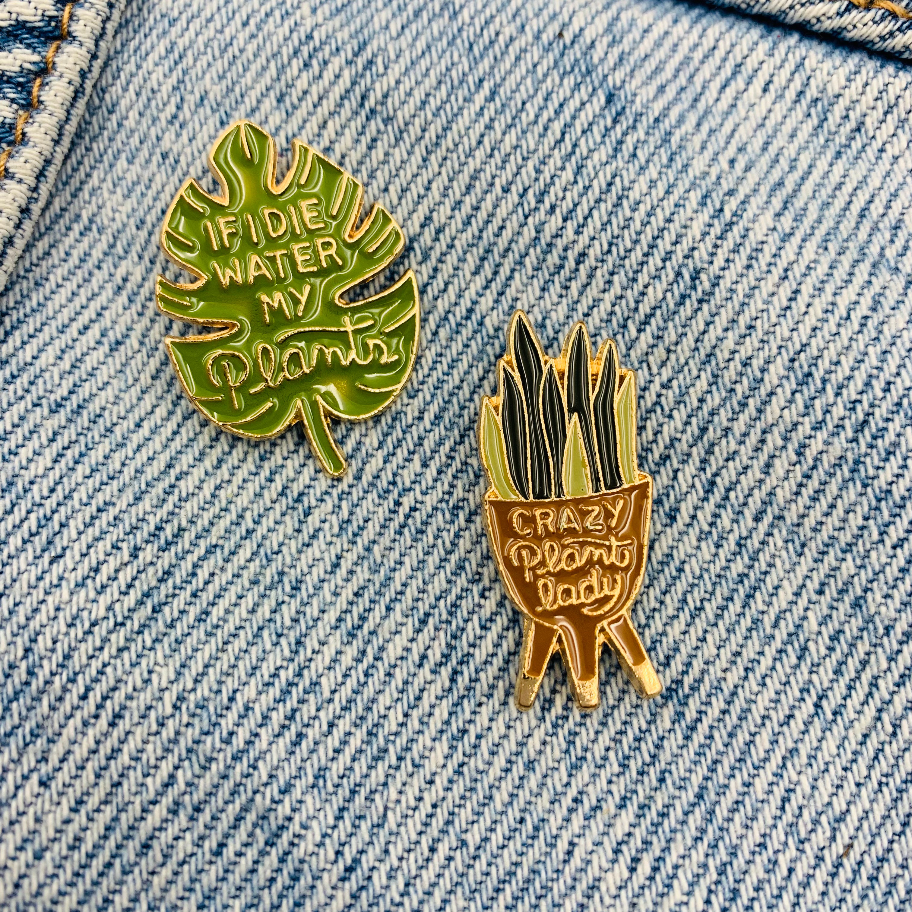 Plant Emaille Pins