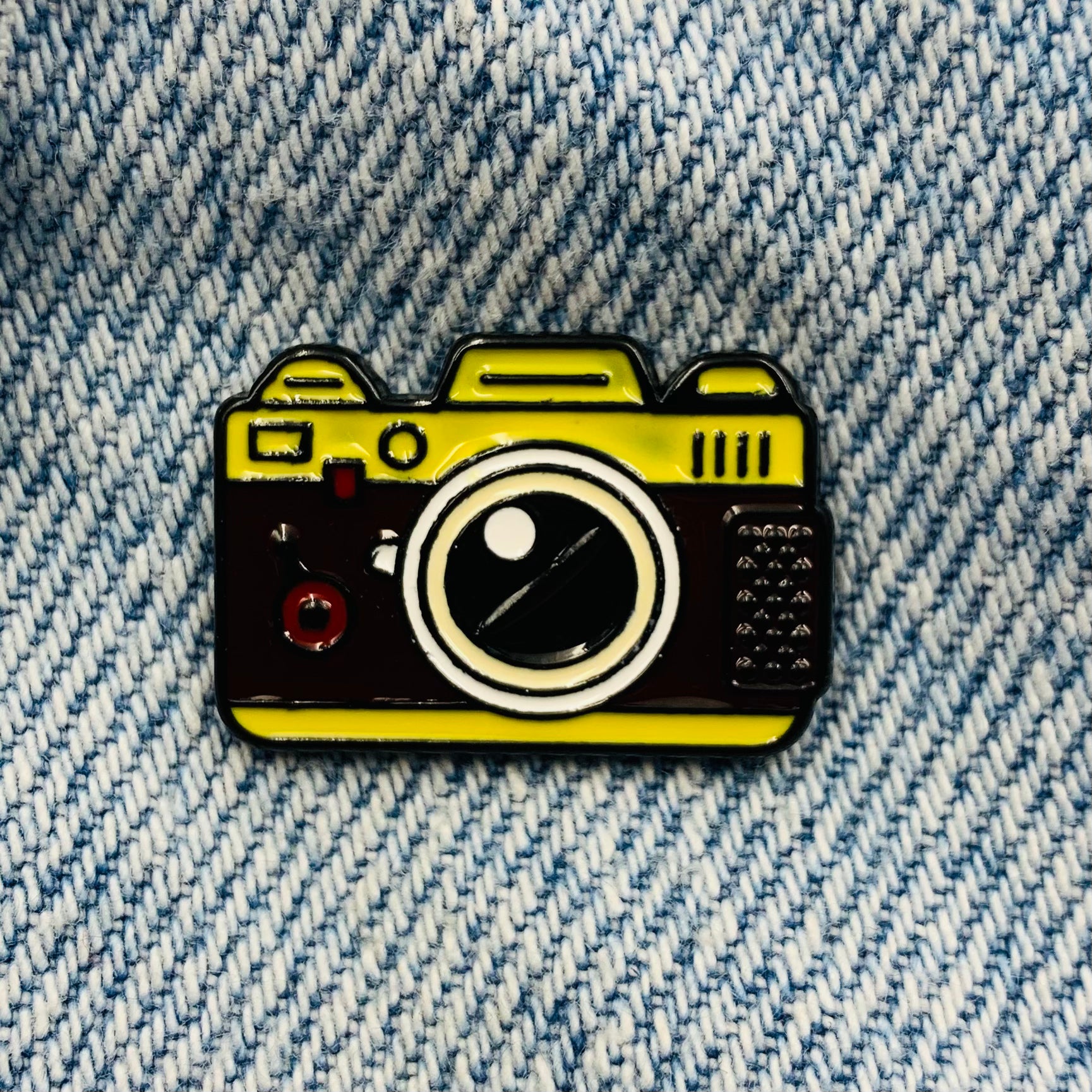 Yellow Camera Enamel Pin