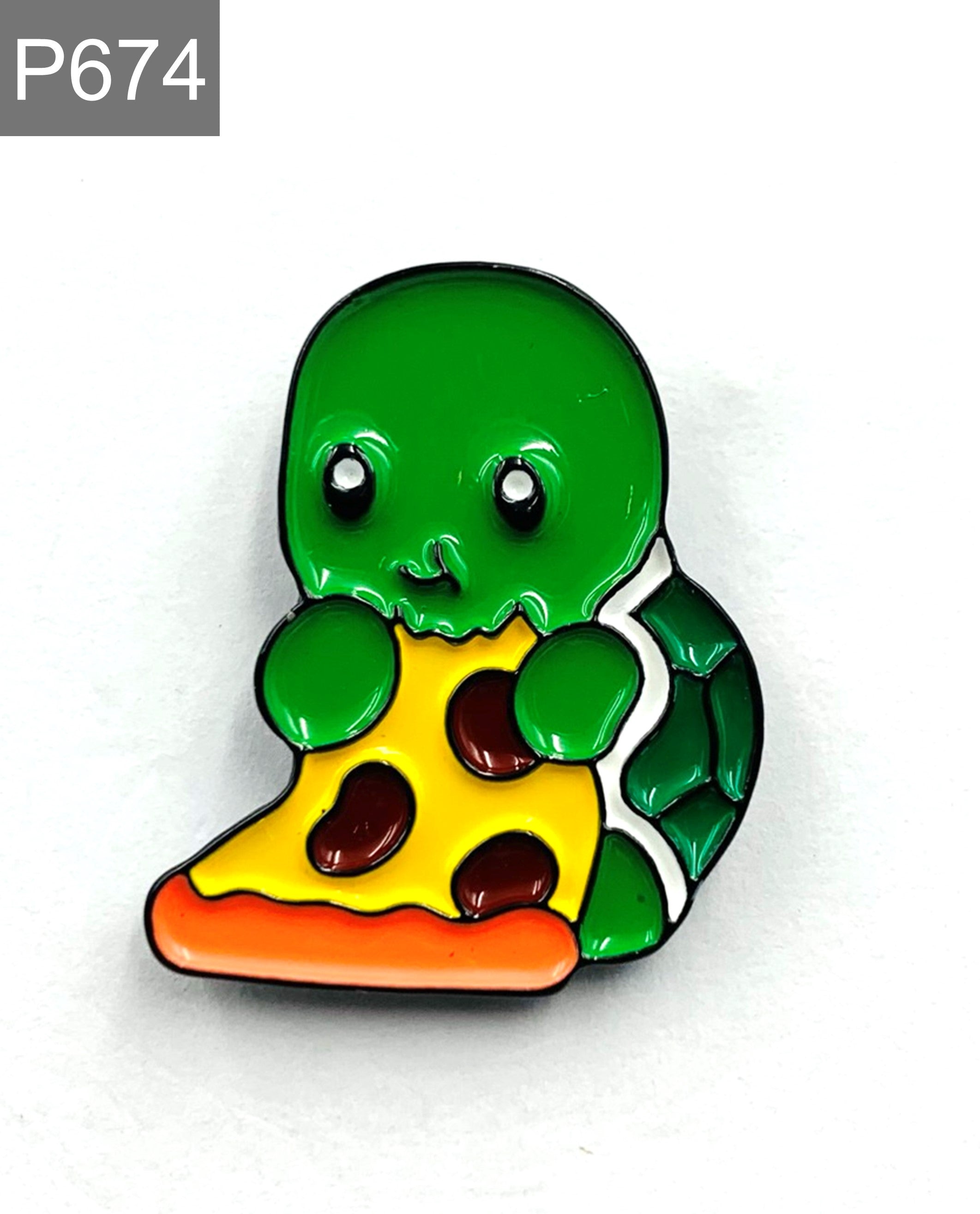 Süße Pizza Schildkröte Emaille Pins