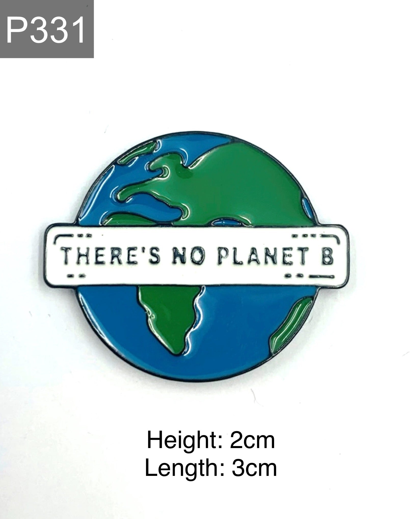 Erde "No Planet B" Emaille Pin