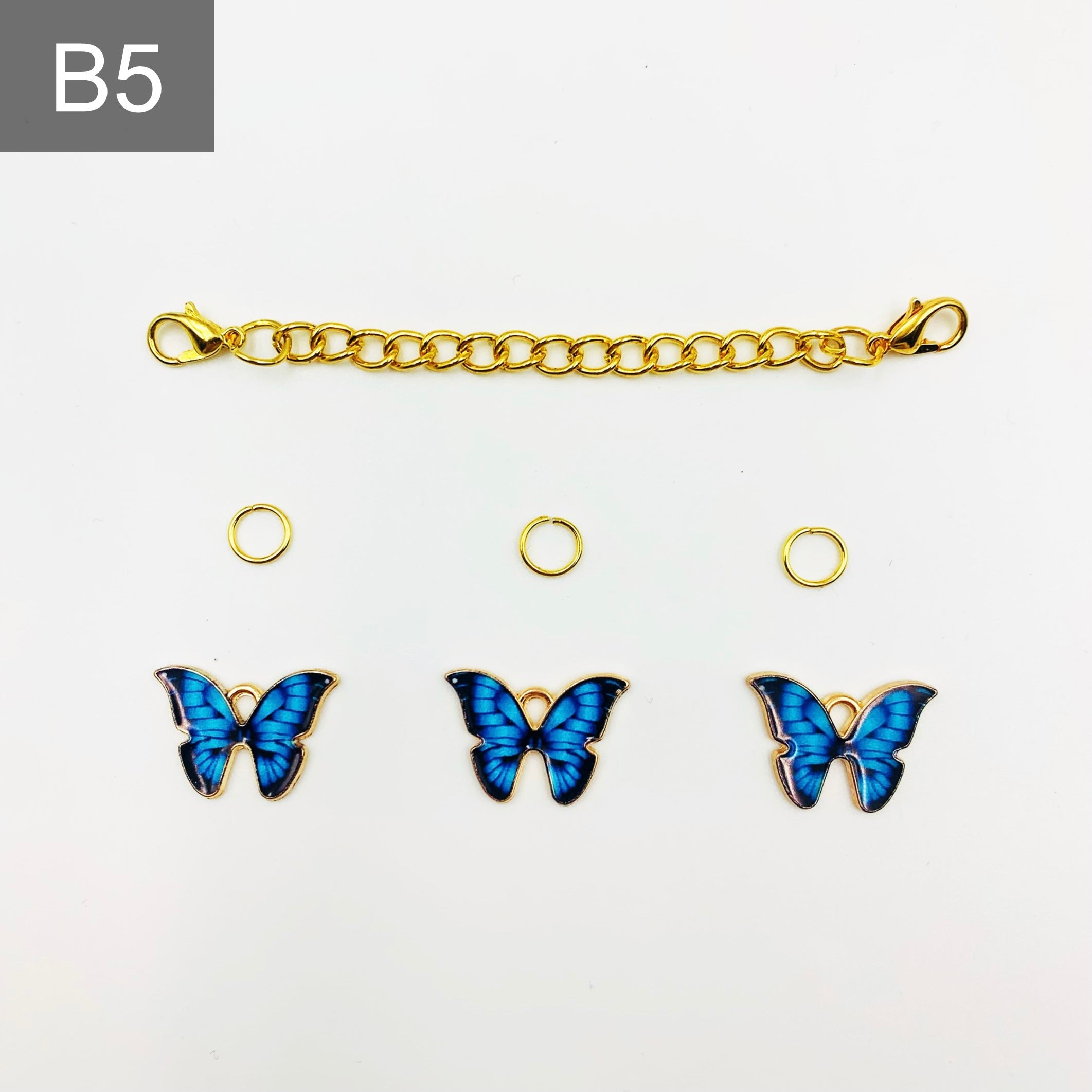 Golden Butterfly Shoe Chain