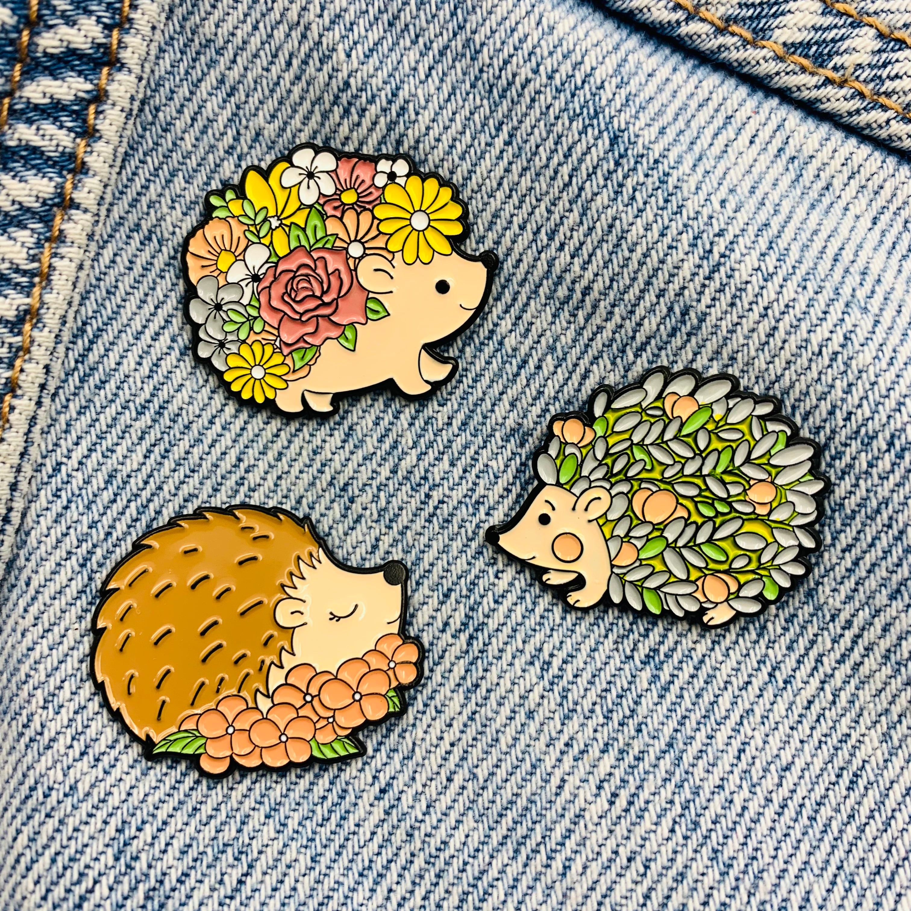 Cute Hedgehog Emaille Pins