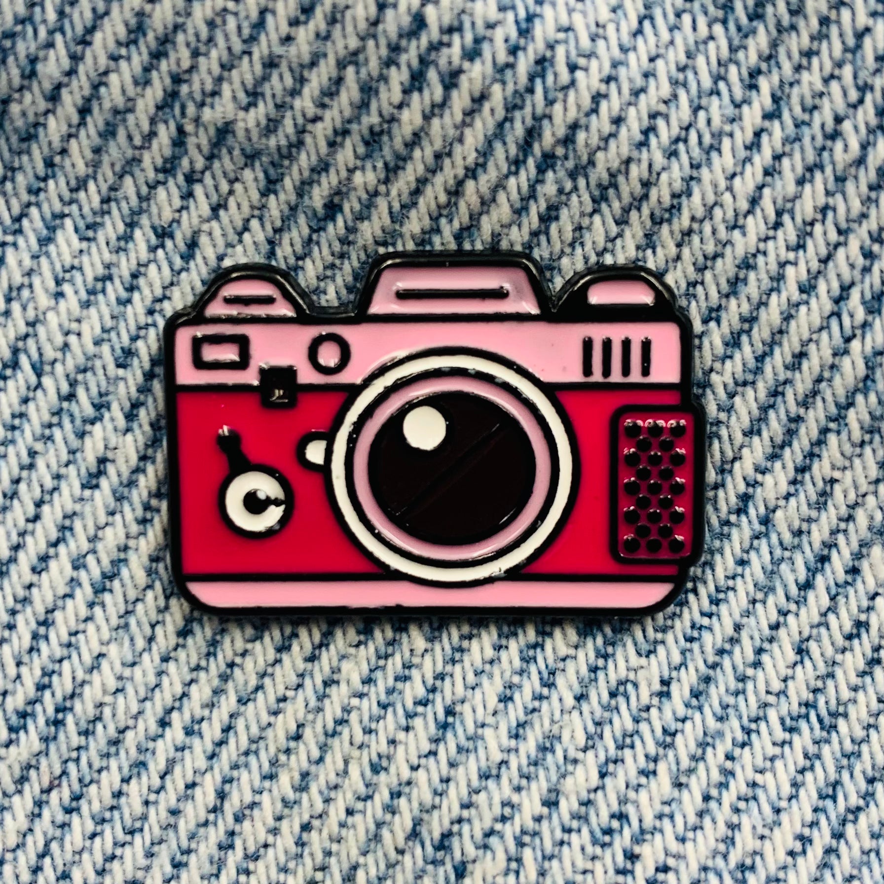 Pink Camera Enamel Pin