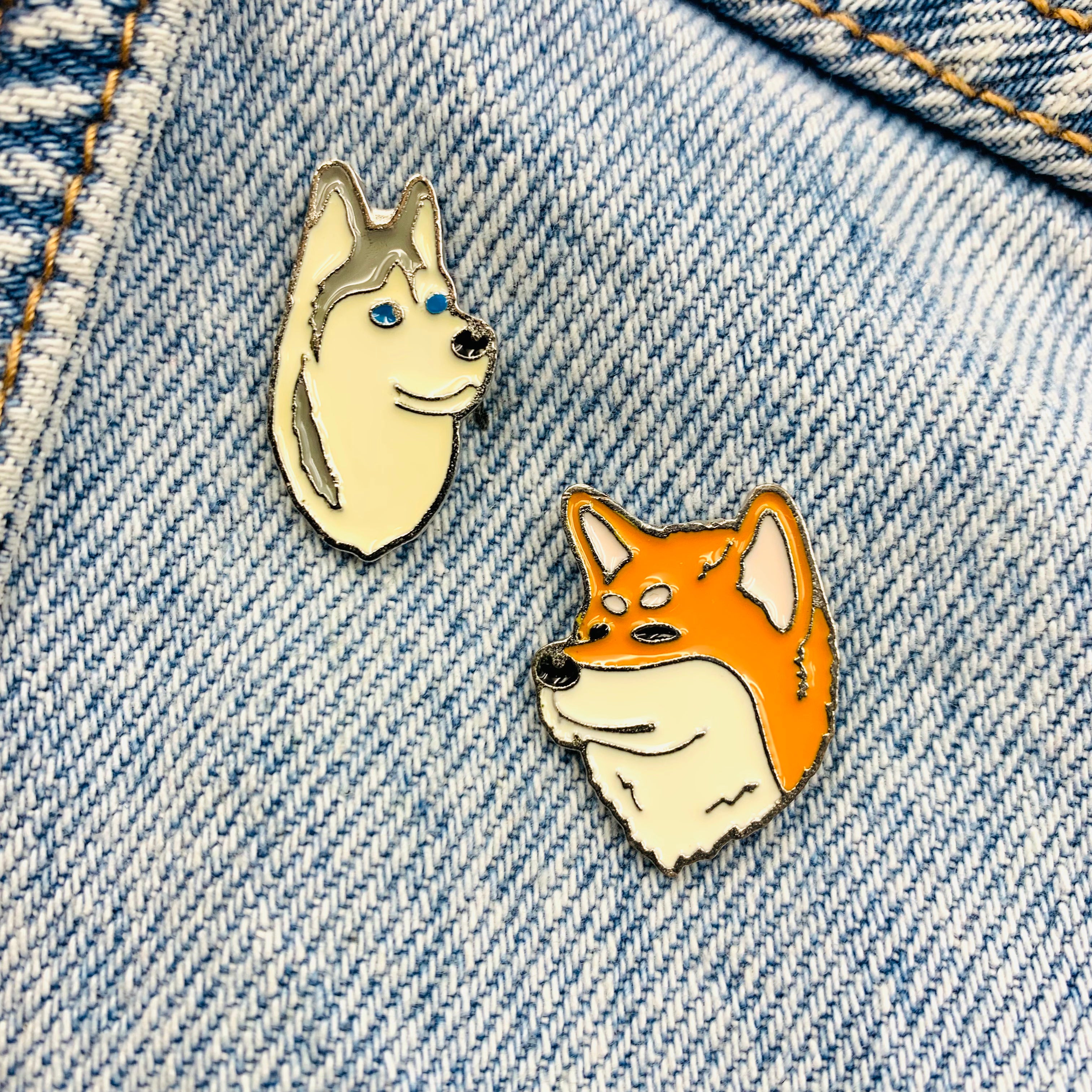 Akita Inu Emaille Pins