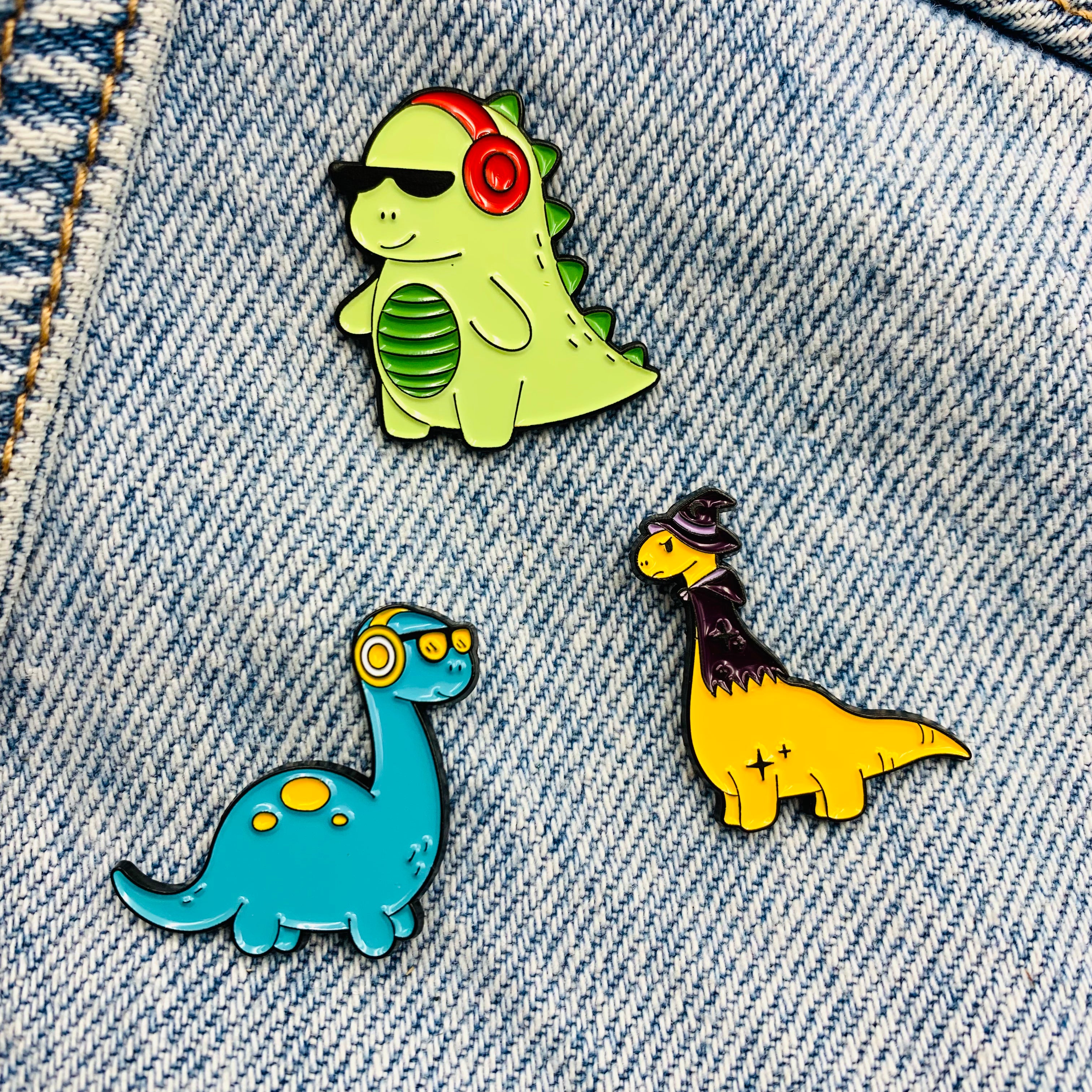 Dinosaur Emaille Pins