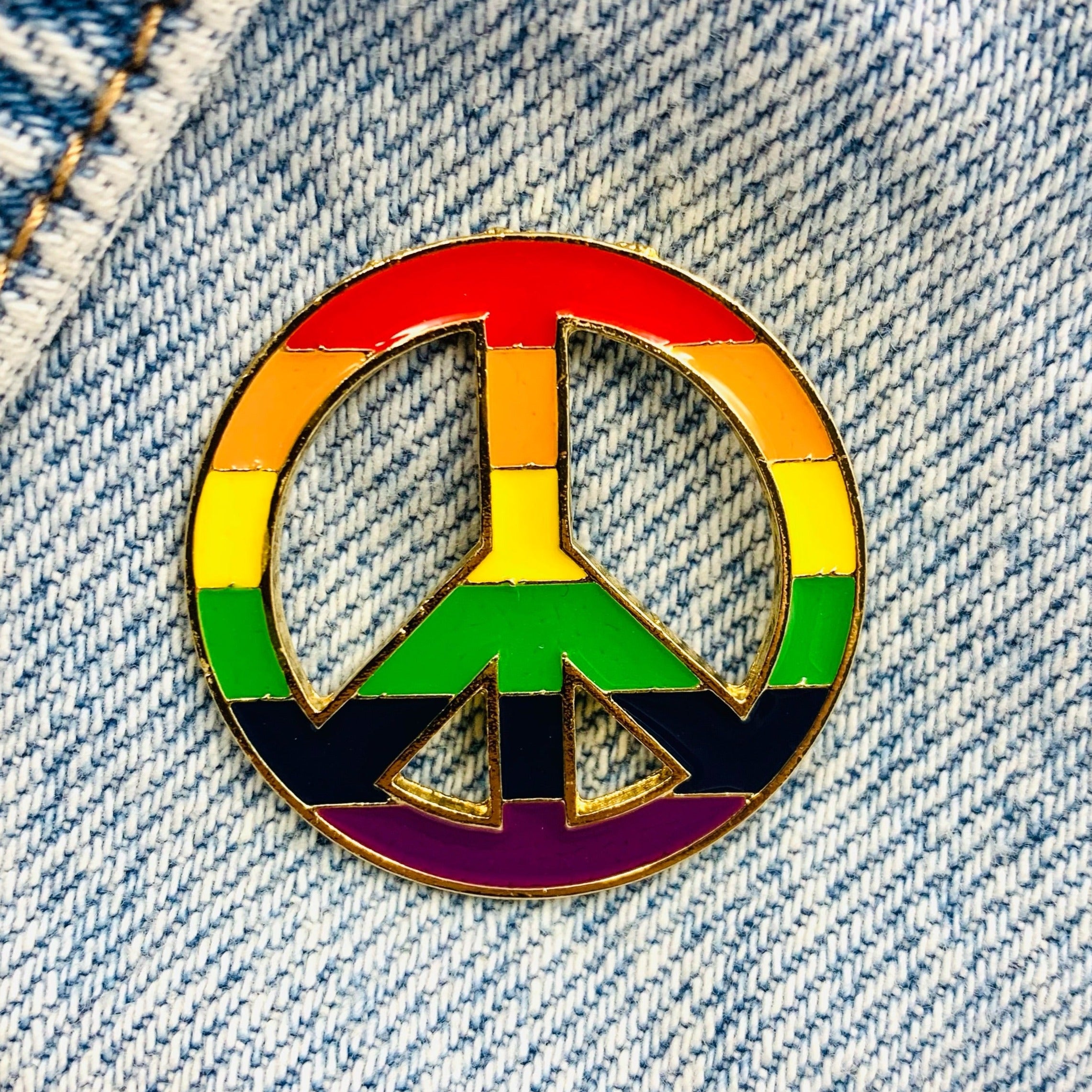 Peace Pride Enamel Pin