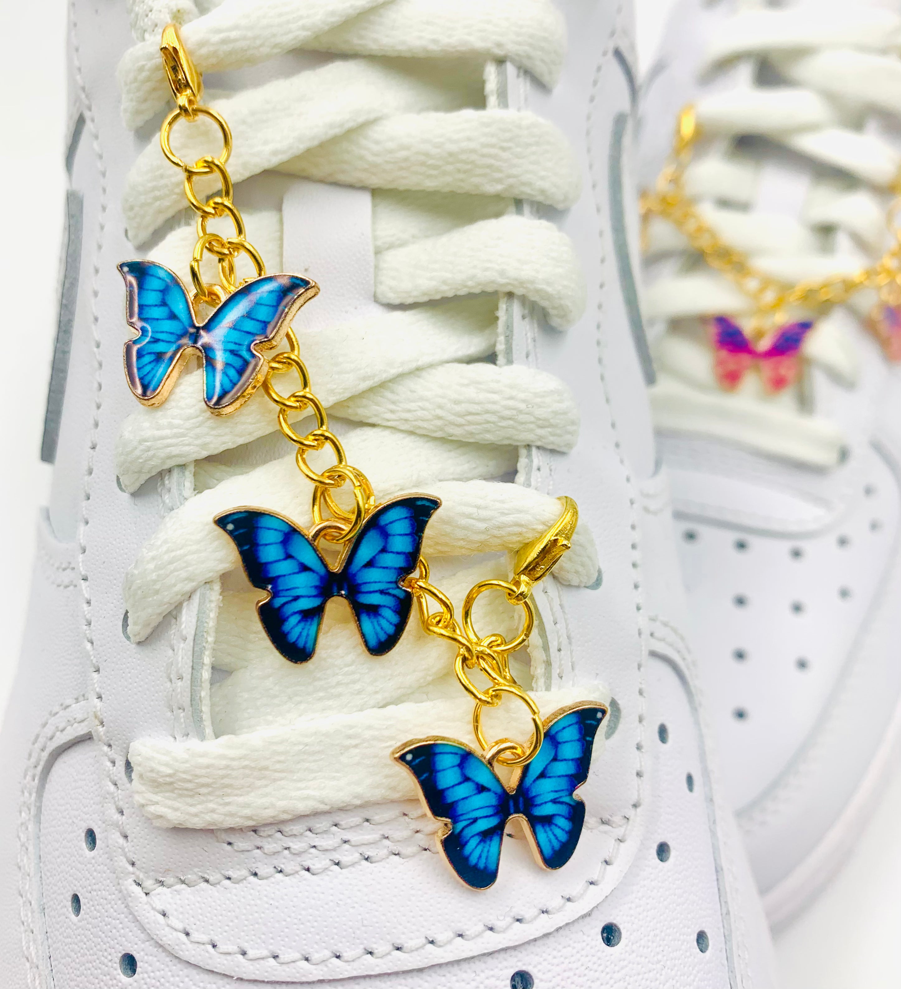 Golden Butterfly Shoe Chain