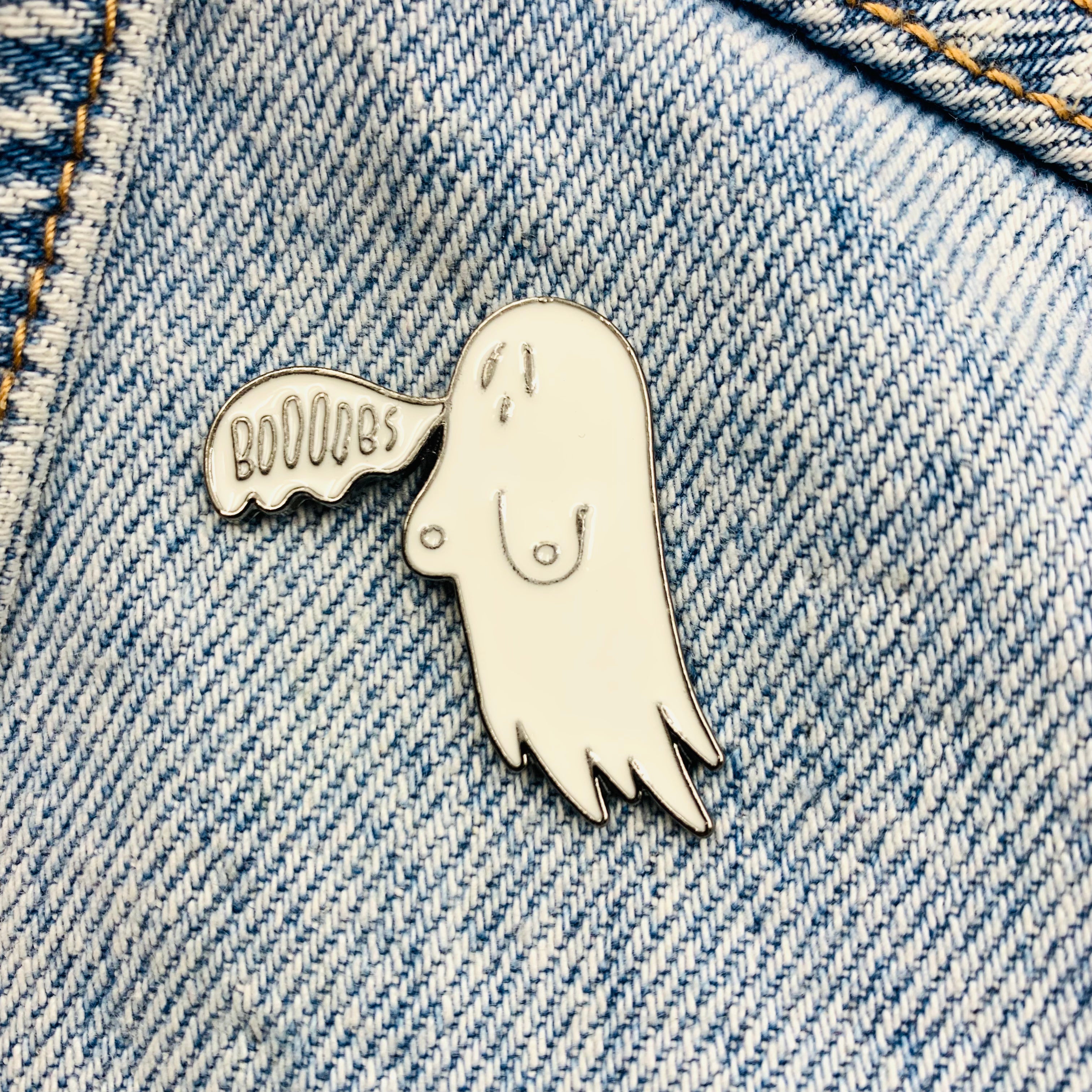 Funny Ghost Emaille Pins