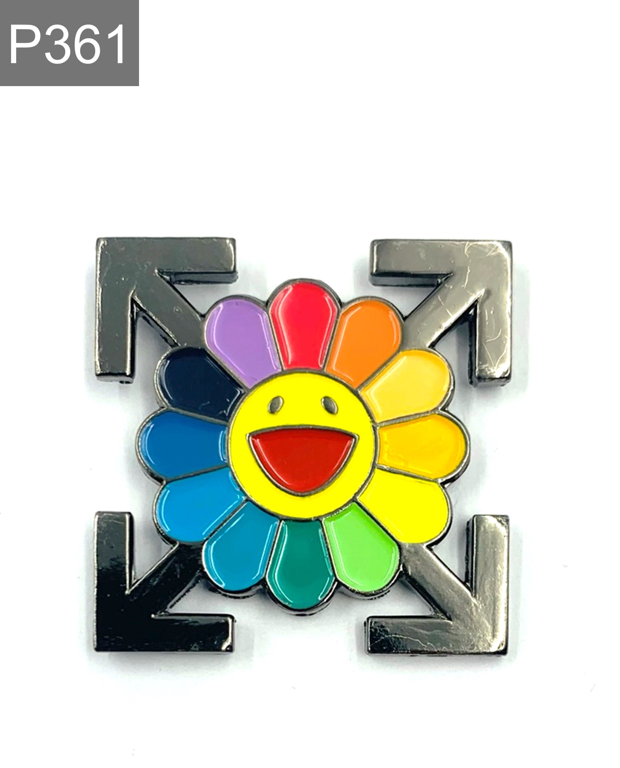 Blumen Kaws Emaille Pin