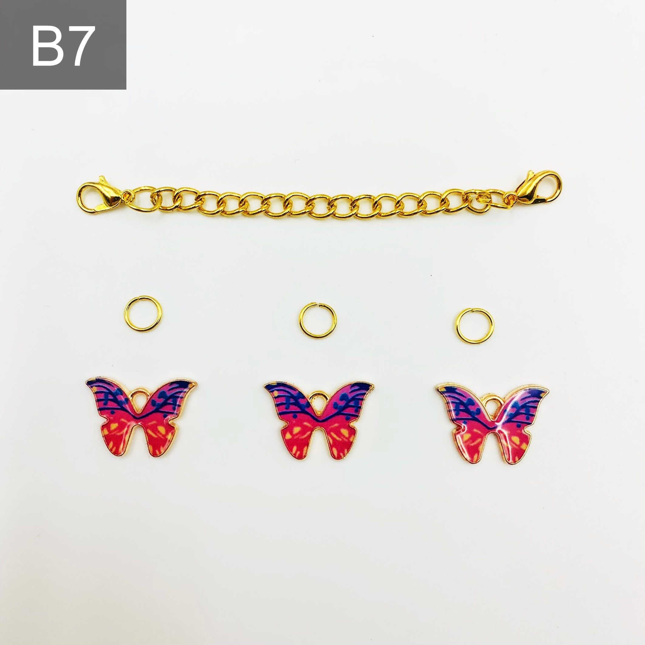 Golden Butterfly Shoe Chain